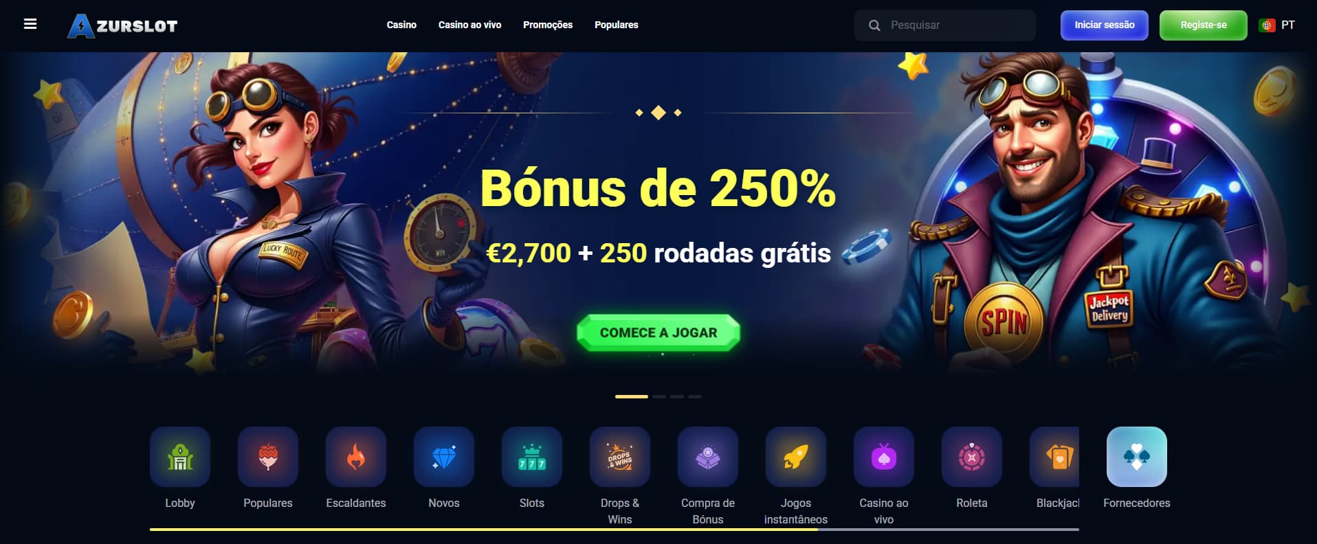 AzurSlot em linha AzurSlot em linha